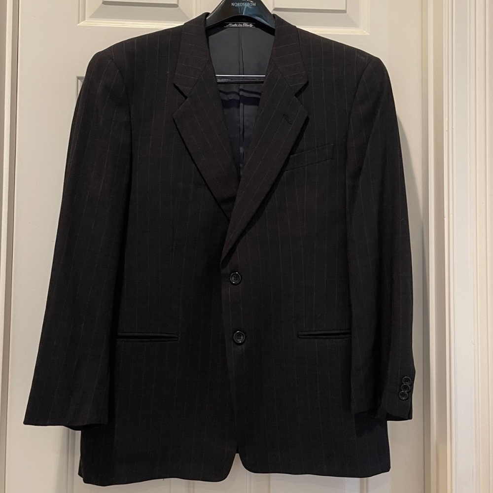 Armani pinstripe suit jacket